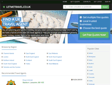 Tablet Screenshot of letmetravel.co.uk